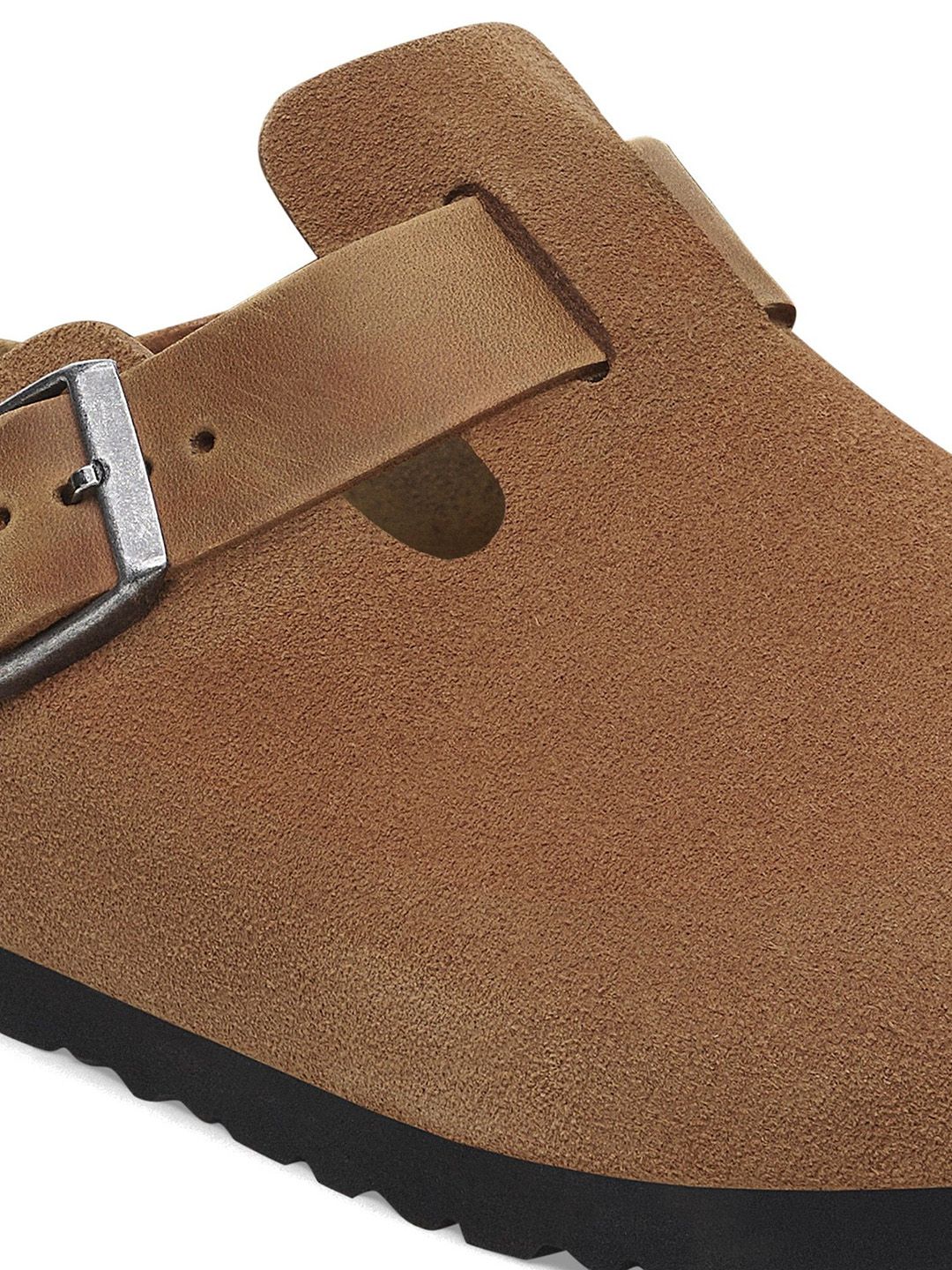 Buy Birkenstock Boston Men Regular Width Brown Leather Sandal