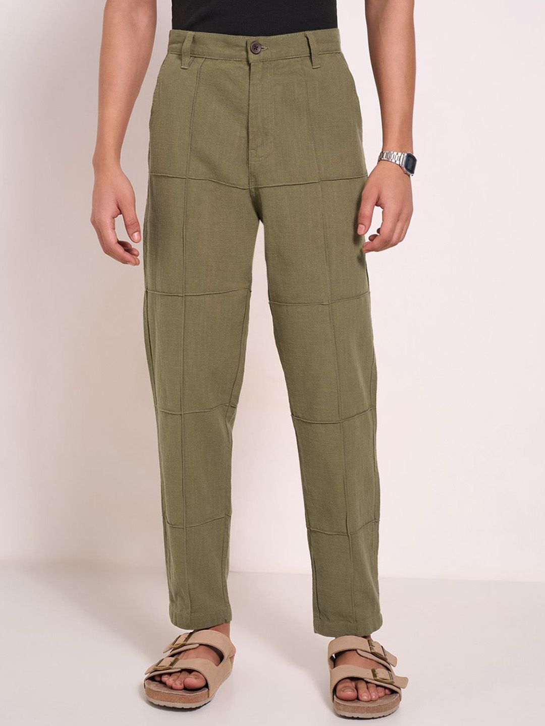 7 Alt by Pantaloons Men Slim Fit Cargos Trousers