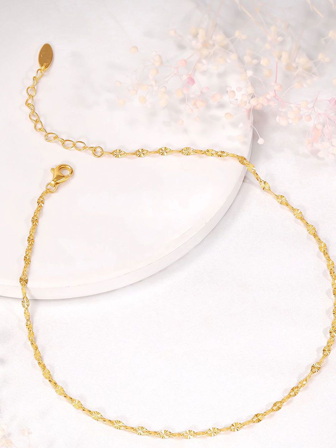 GIVA GIVA Gold-Plated Anklet