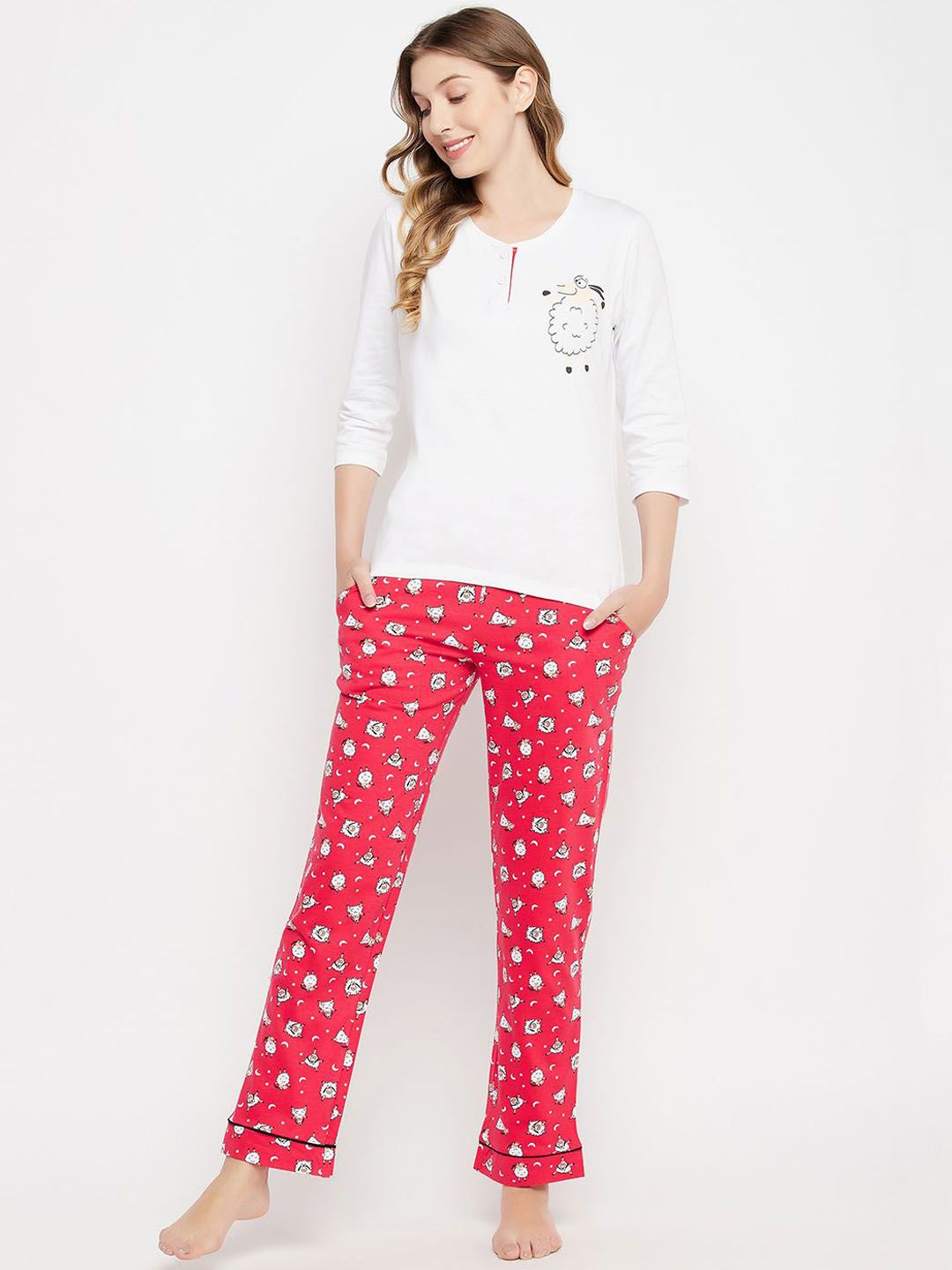 Clovia Women Printed Night suit