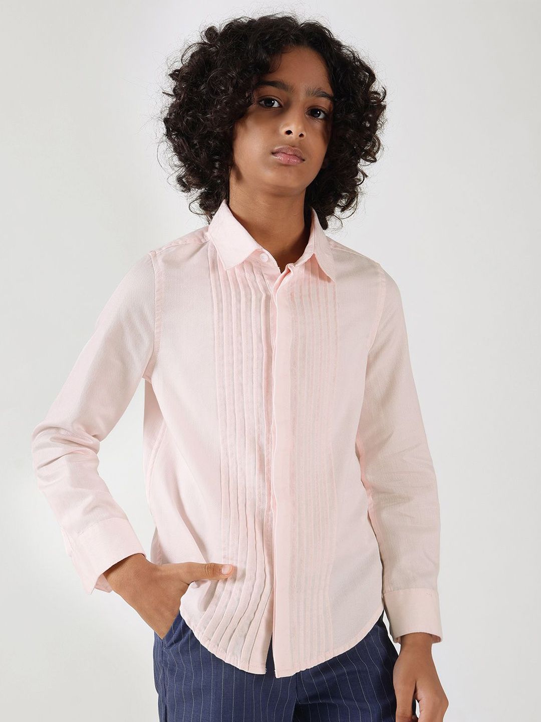 One Friday Boys Comfort Opaque Casual Shirt