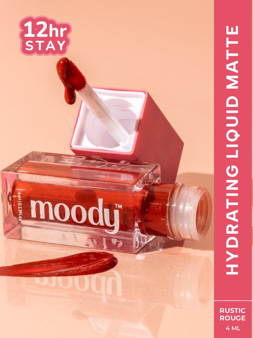 MOODY MOODY Drip Matte Liquid Lipstick With Vitamin E - 4 ml - Rustic Rouge