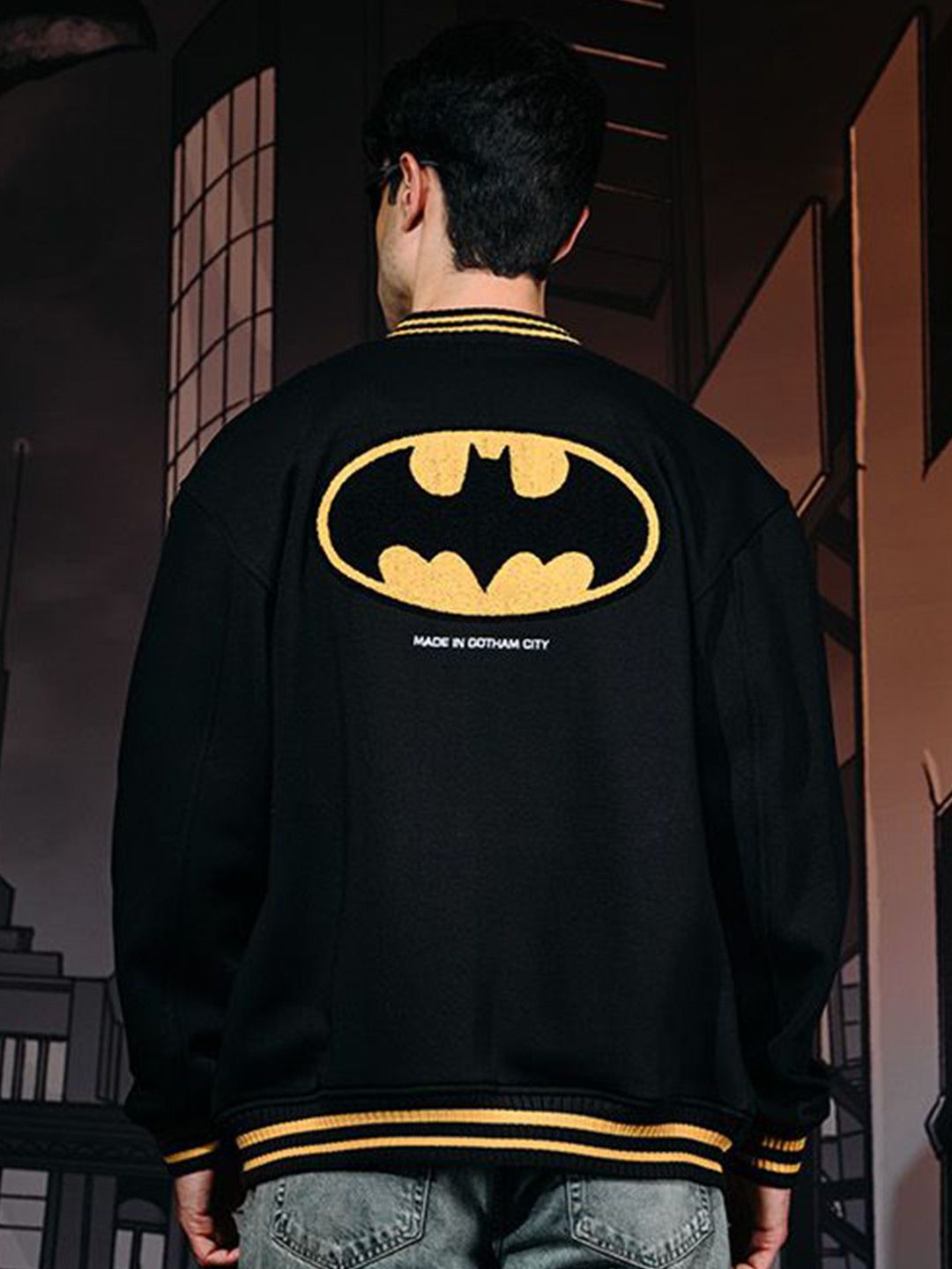 Bonkers Corner Men Regular Varsity Jacket