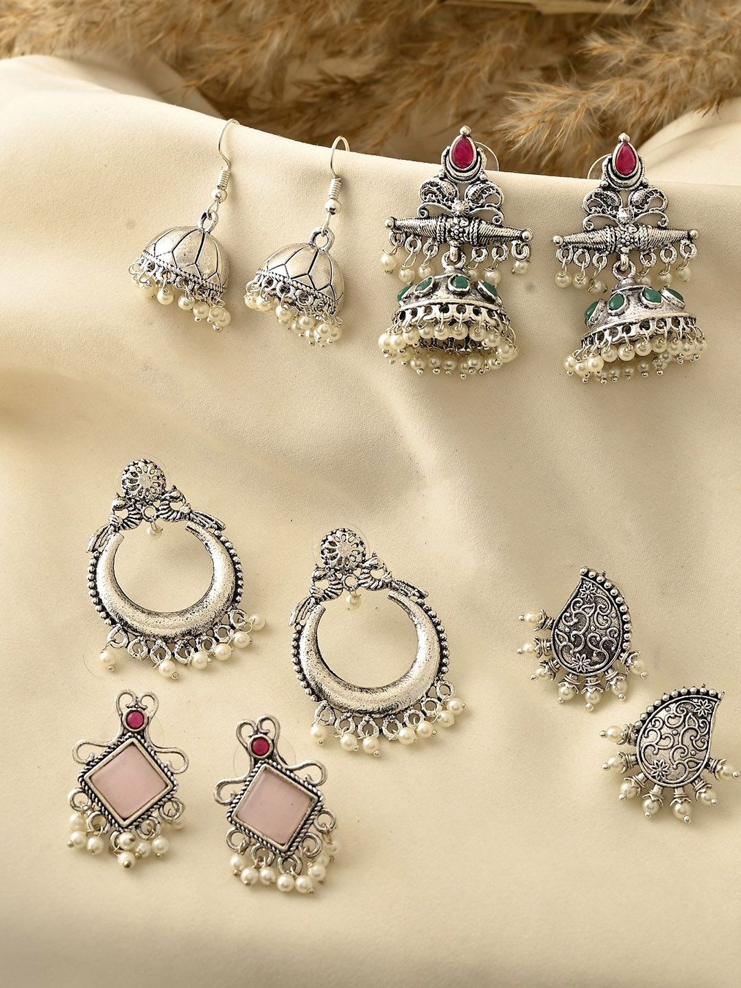 DASTOOR Contemporary Jhumkas Earrings