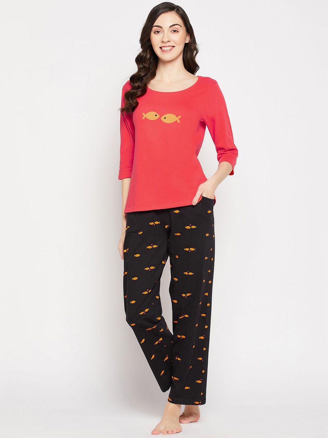 Clovia Women Printed Night suit