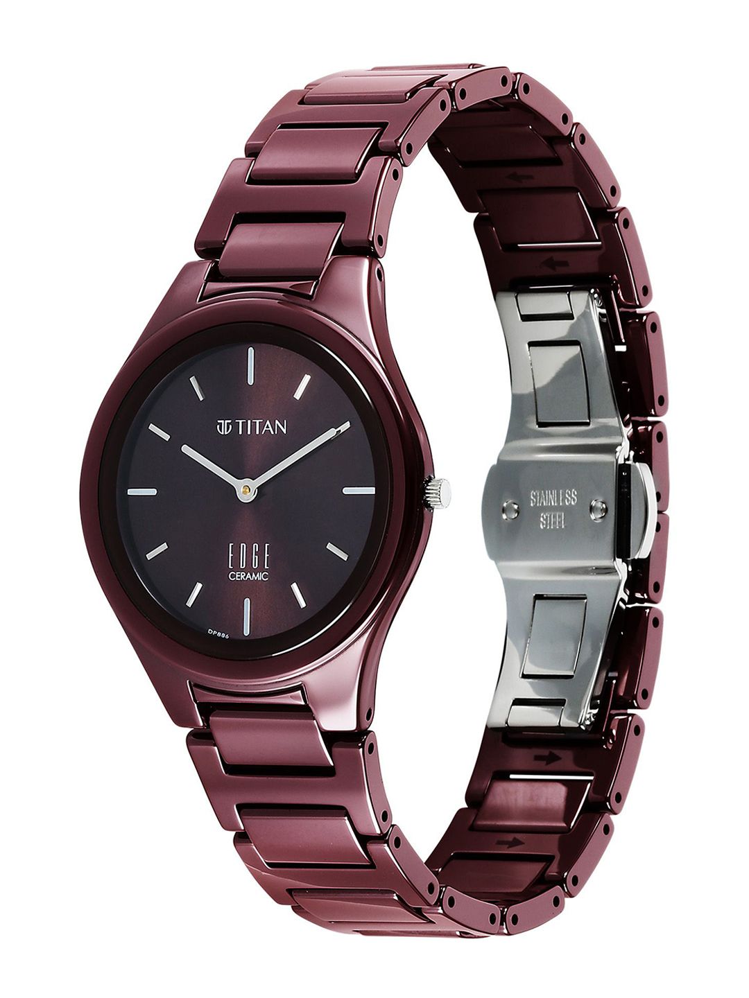 Dial & Ceramic Bracelet Style Straps Analogue Watch 2653QC18