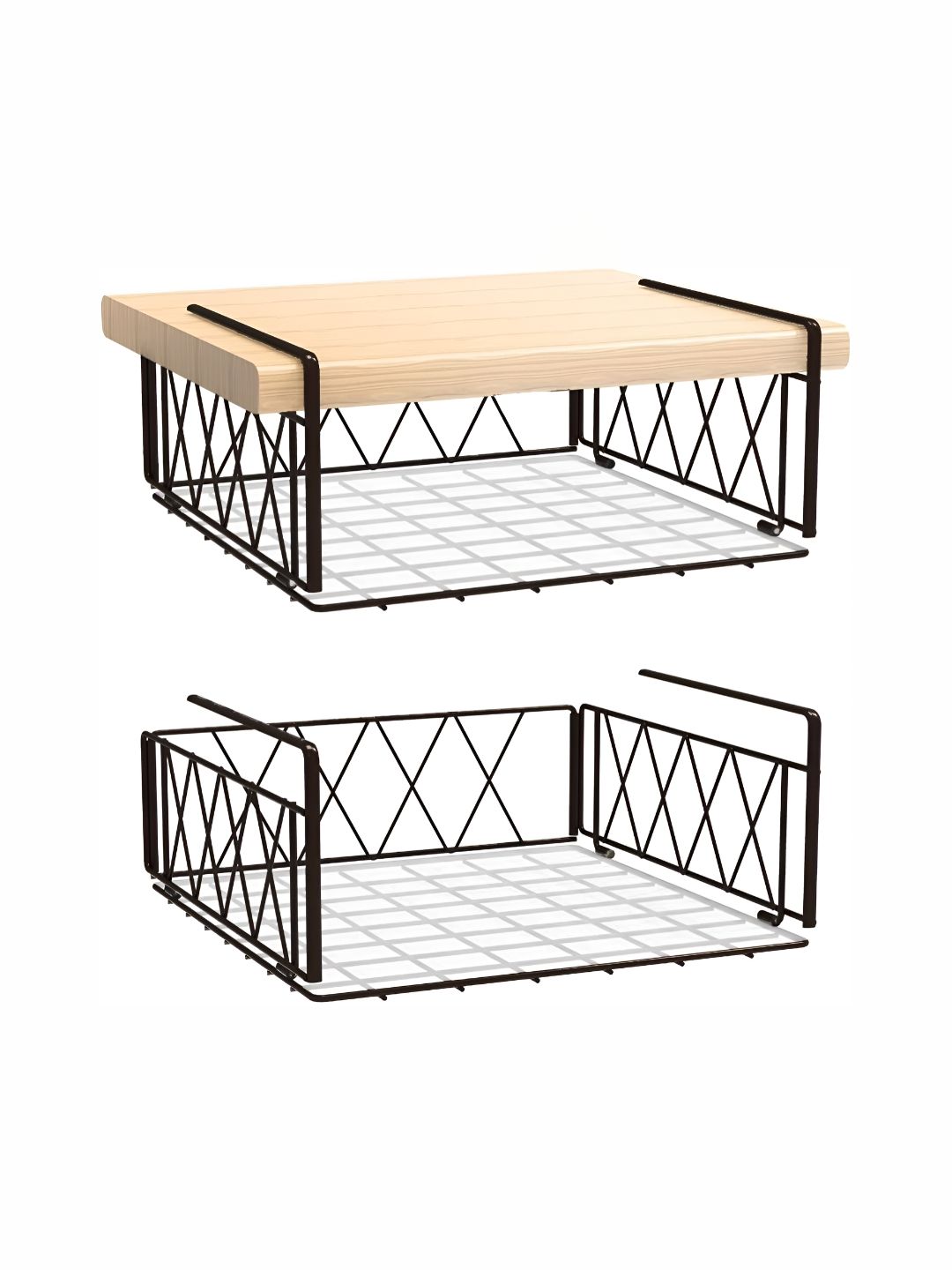 Go Hooked Pack of 2 Undershelf Storage Basket