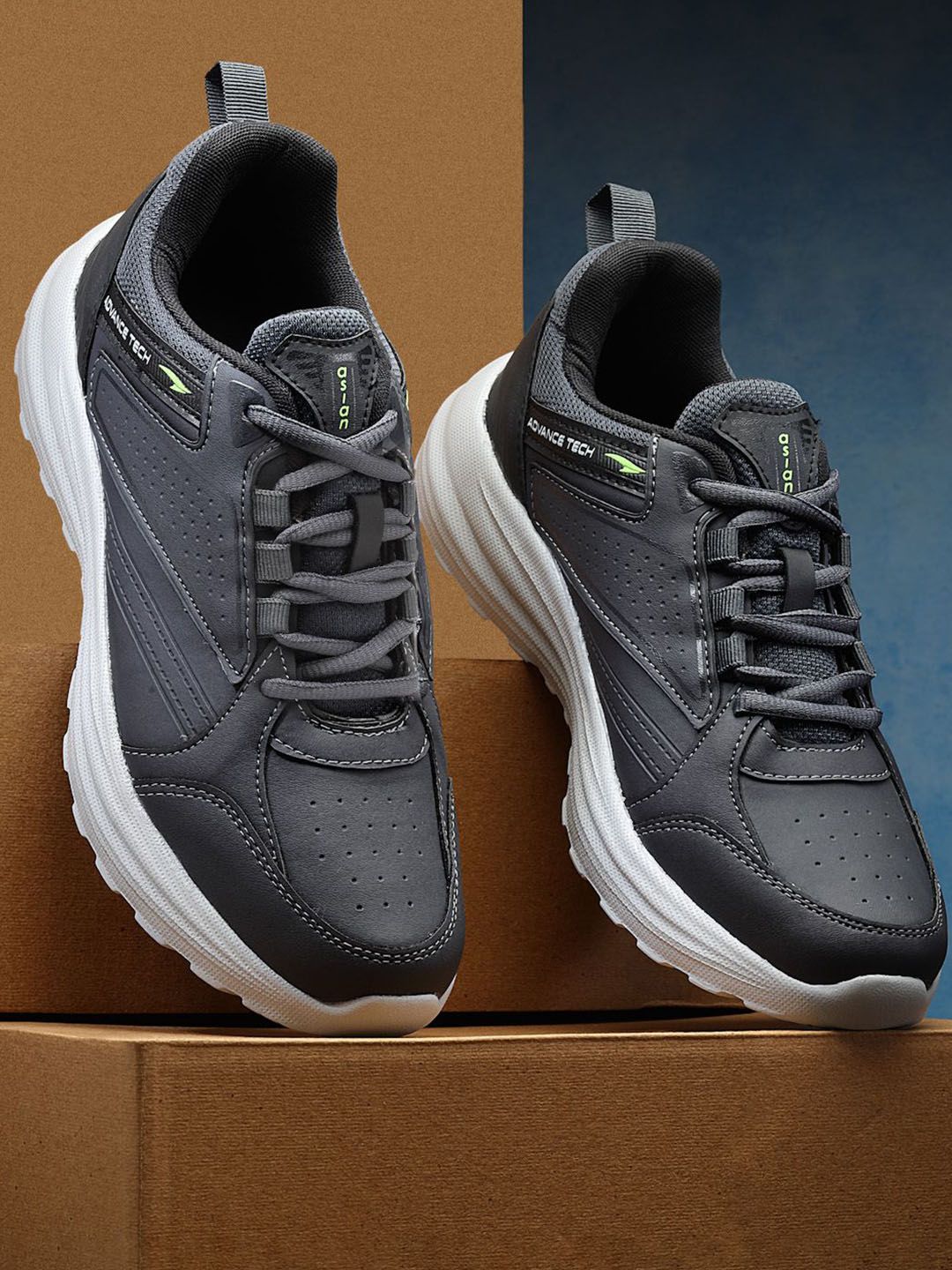 ASIAN Men Mesh Running Non-Marking Shoes