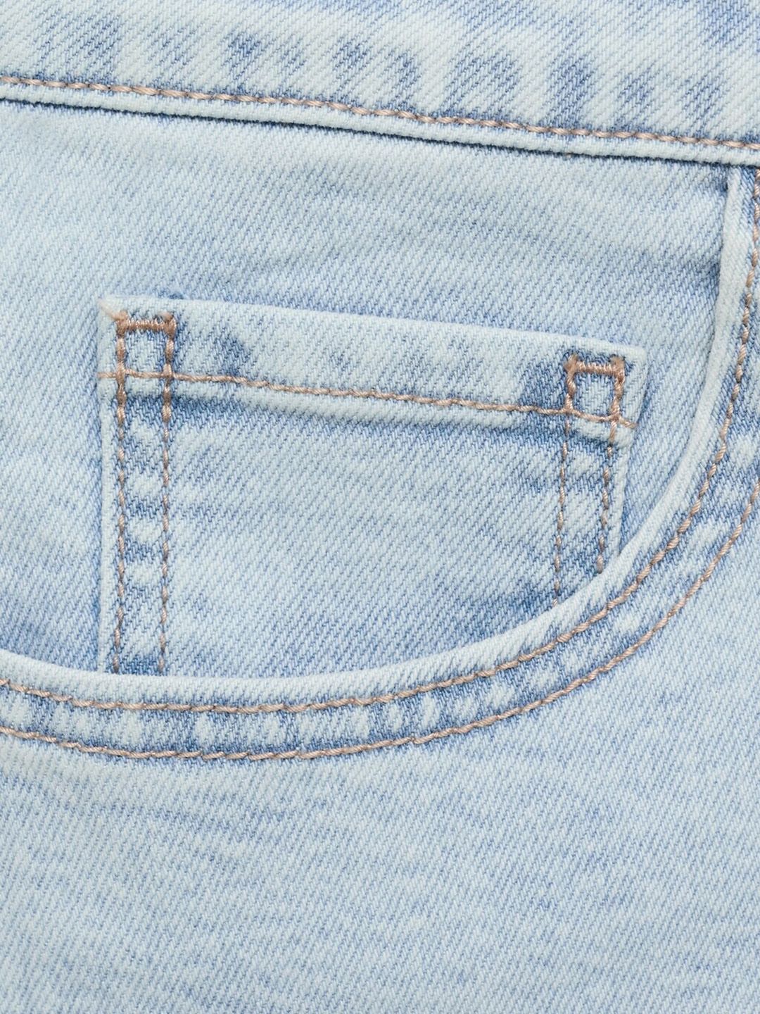 Denim Straight Mini Skirt