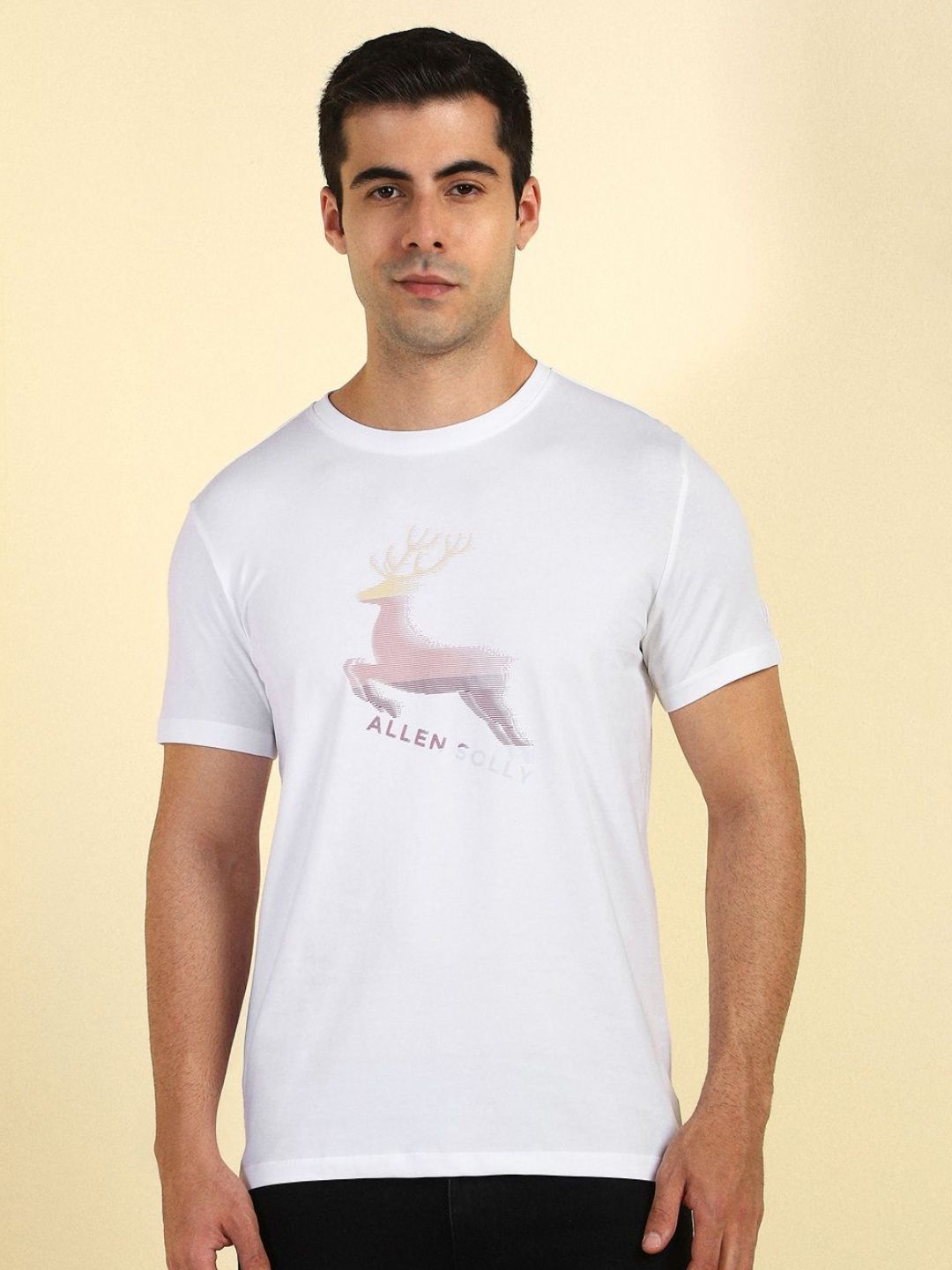 Allen Solly Men Printed Slim Fit T-shirt