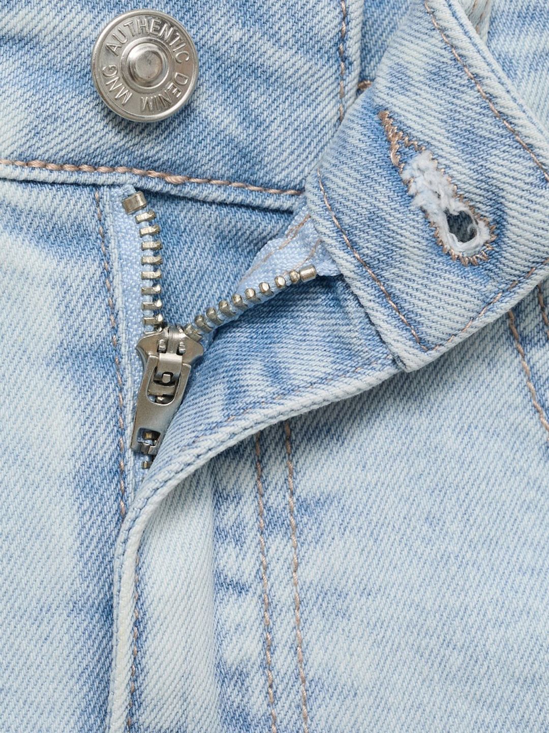 Denim Straight Mini Skirt