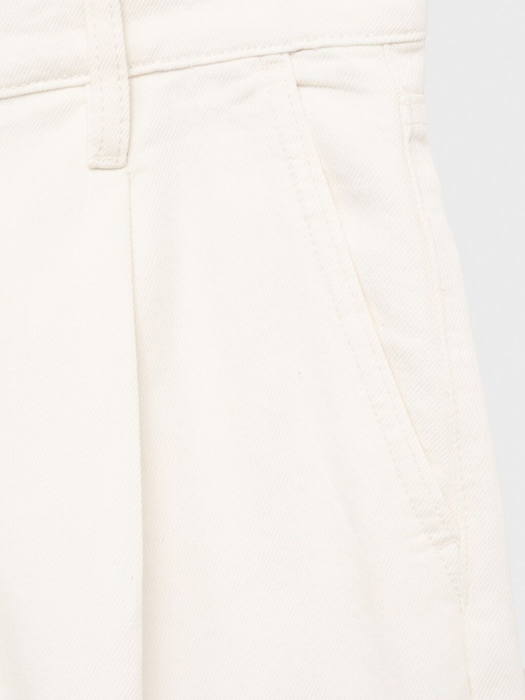 Mid-Rise Pure Cotton Straight Fit Twill Weave Jorts