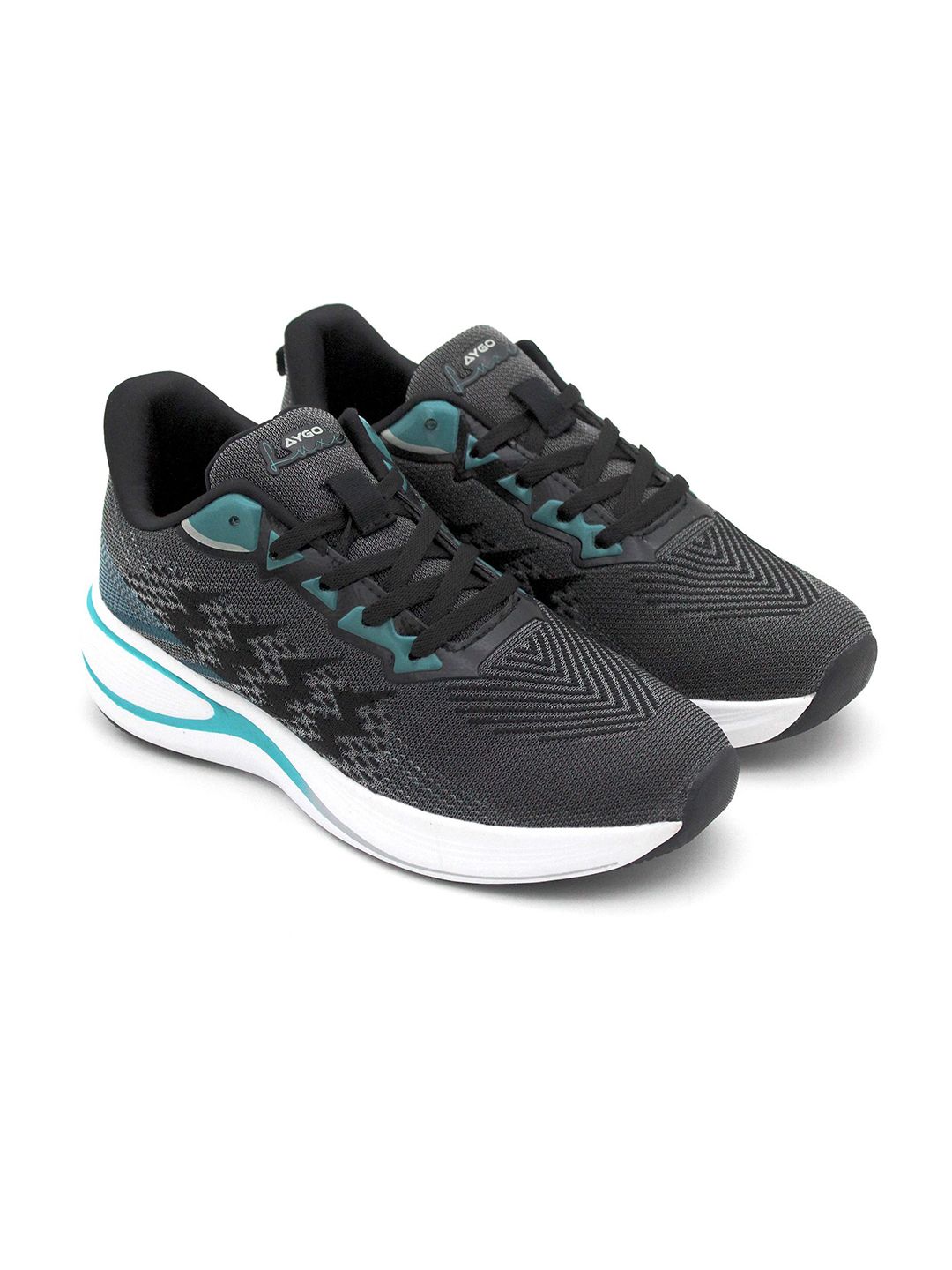 AYGO Men Textile Running Non-Marking Shoes