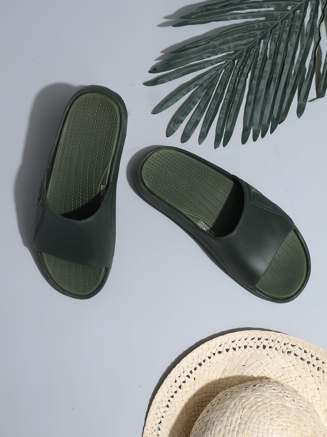 CHUPPS Men Printed Sliders Flip Flops