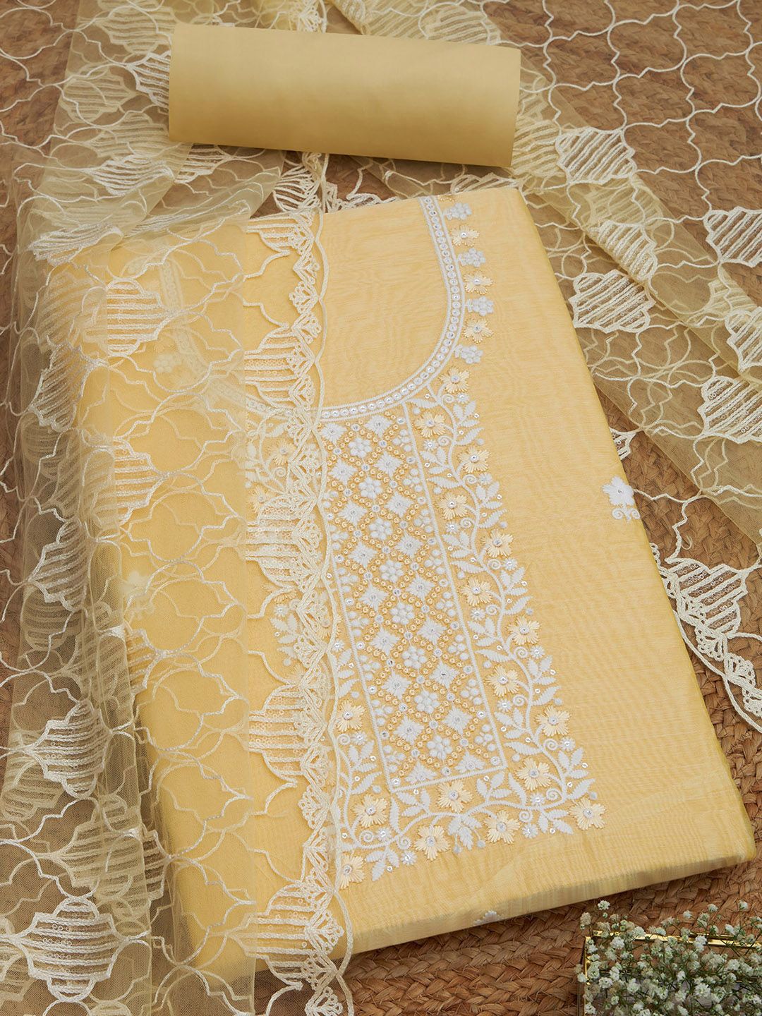 Soch Embroidered Unstitched Dress Material