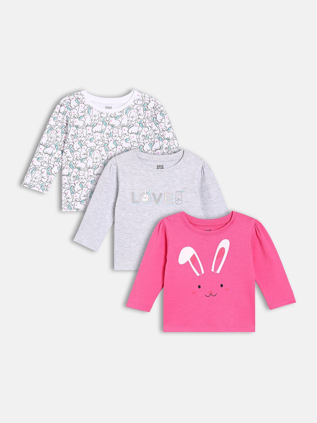 MINI KLUB Pack Of 3 Print Cotton Top