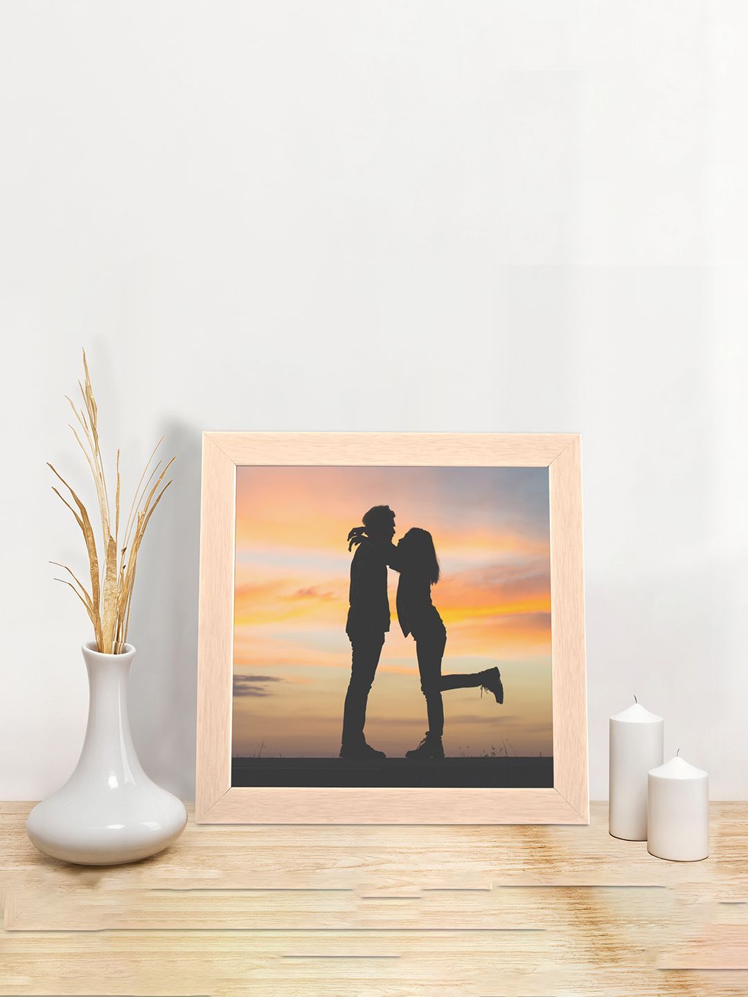 Kuber Industries Kuber Industries Cream-Coloured Wooden Wall Photo Frames
