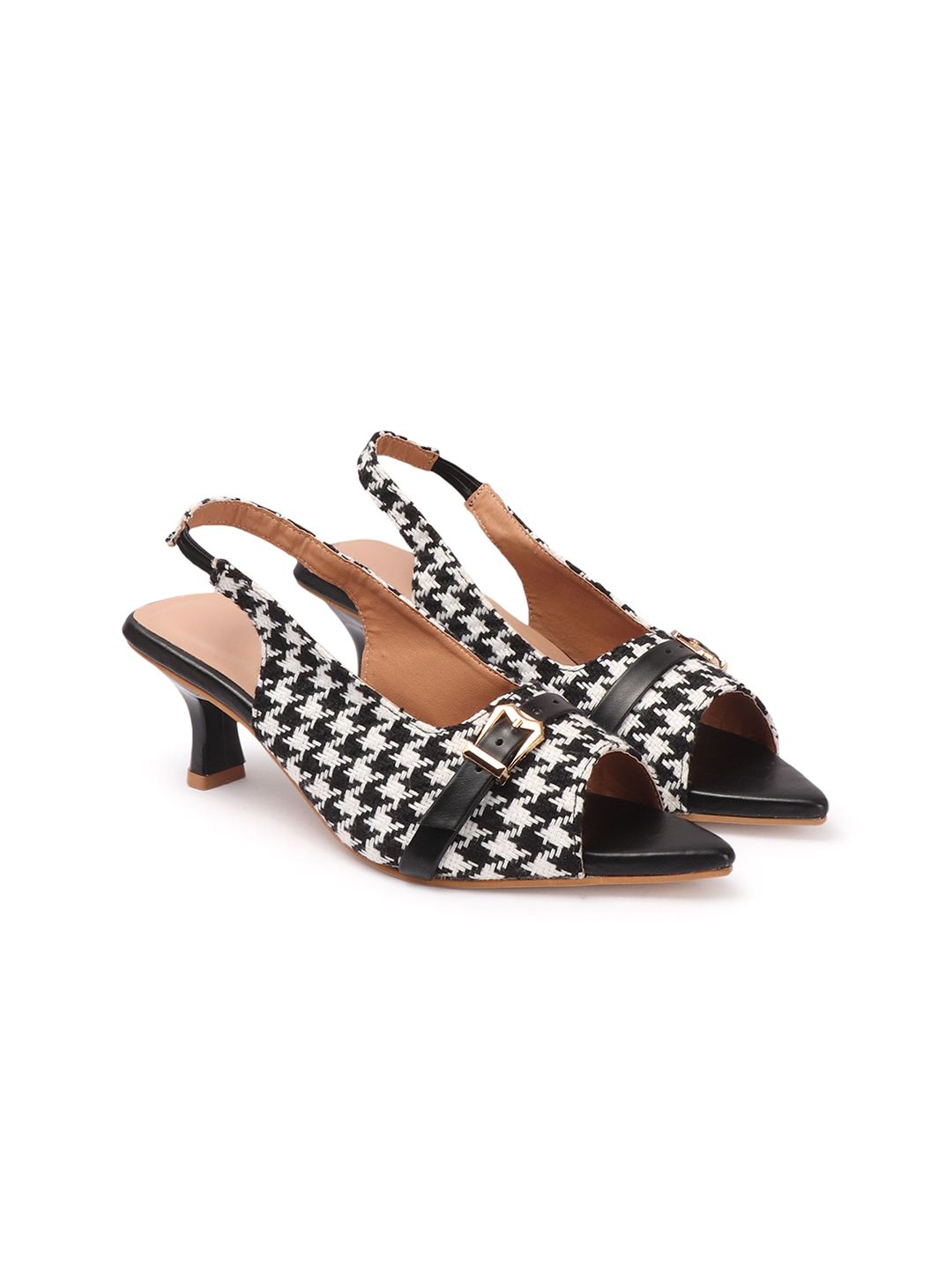 AVIVASTYLE Women Kitten Heels With Buckles