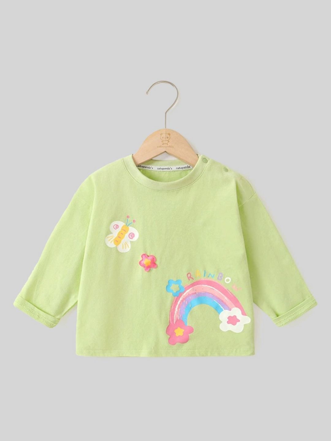 LULU & SKY Girls Printed Applique T-shirt