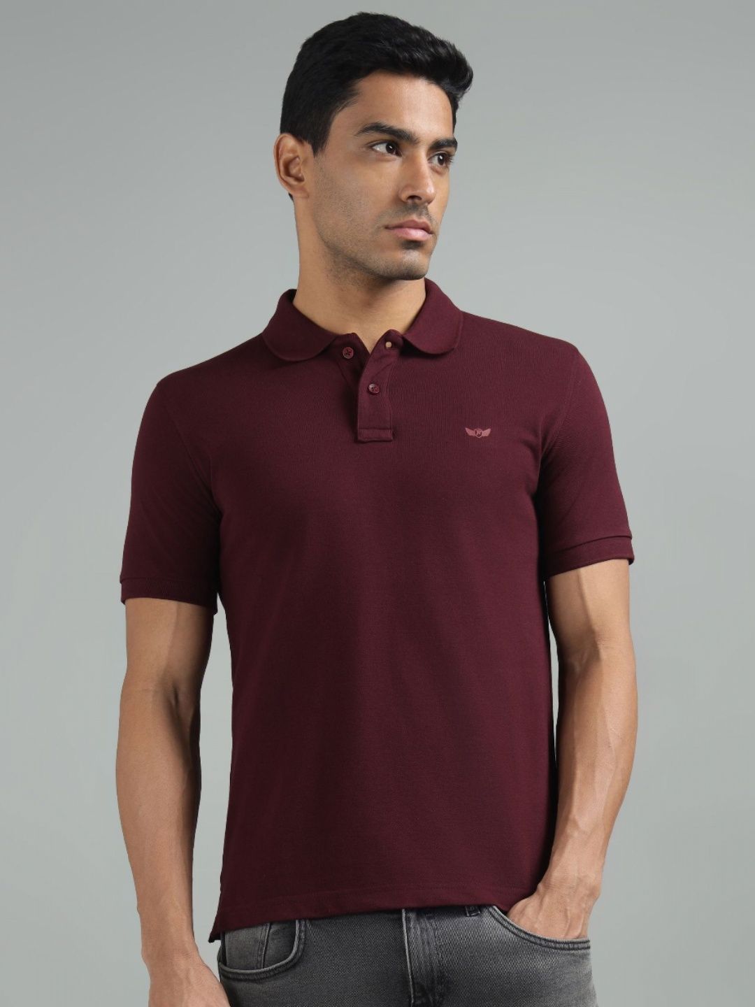 Richlook Men Polo Collar Pockets T-shirt
