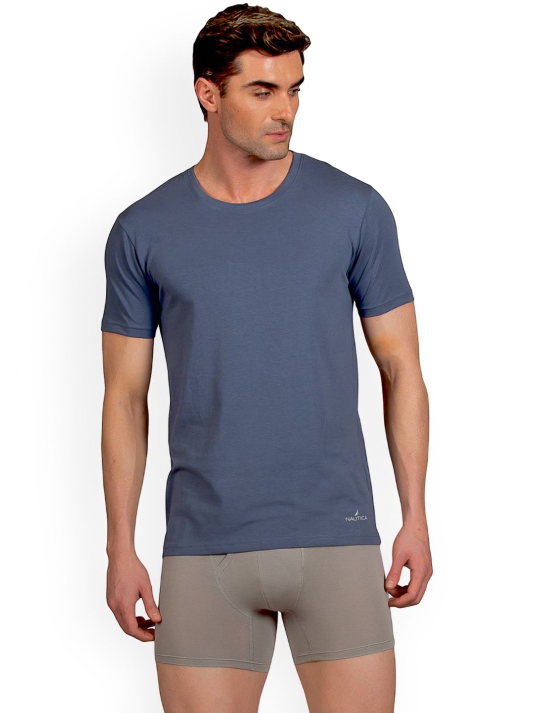 Nautica Cotton Round Neck Lounge T-Shirt
