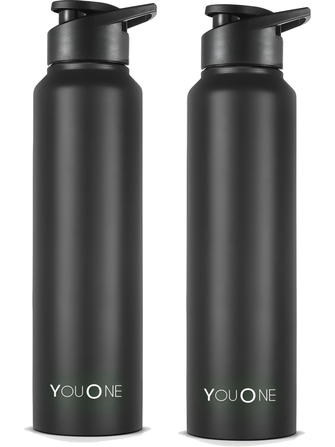 YOUONE Black Solid Stainless Steel Spill Proof 2 Piece Flask - 1L