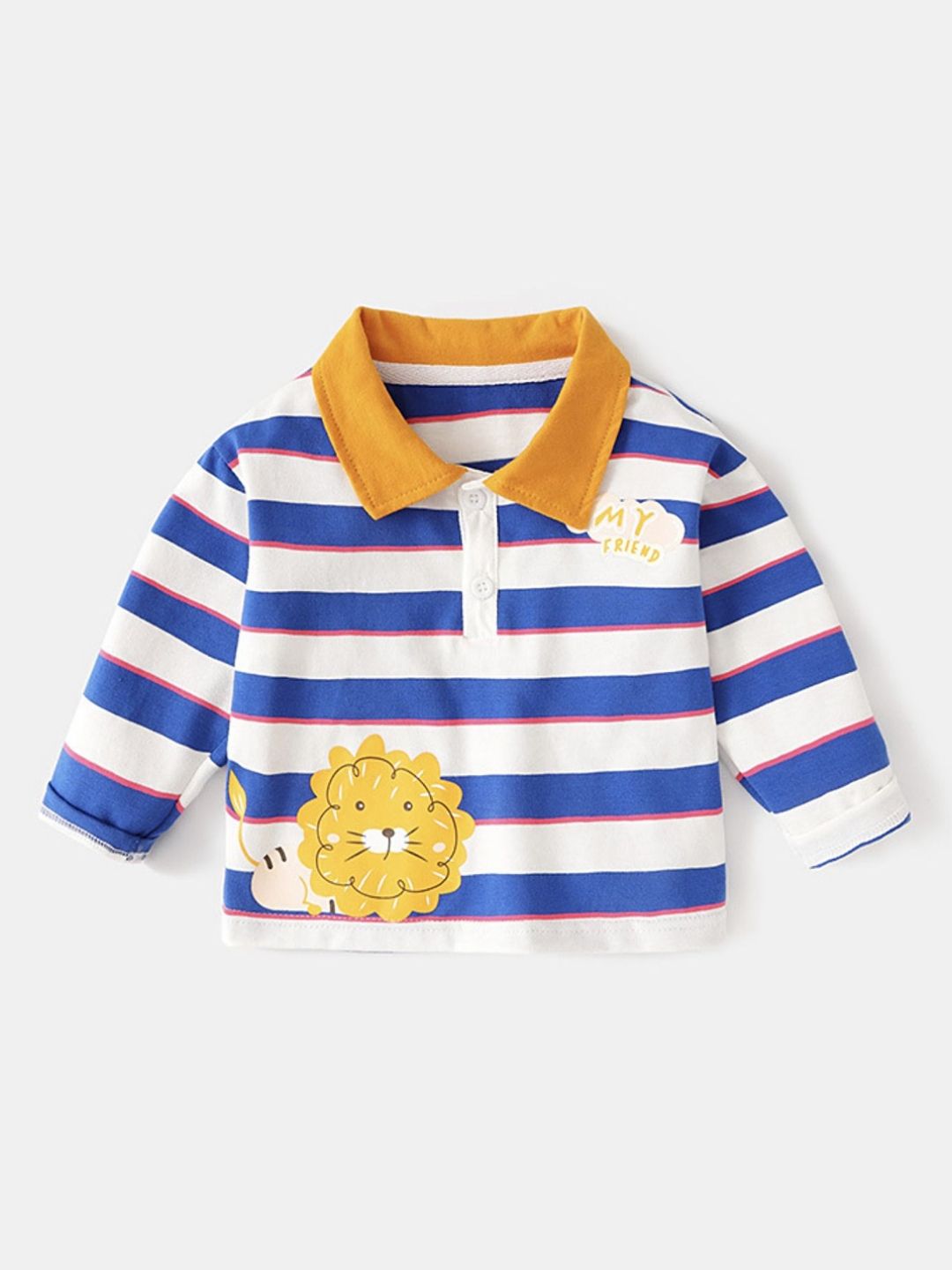 LULU & SKY Kids-Boys 1 Striped Regular T-shirt