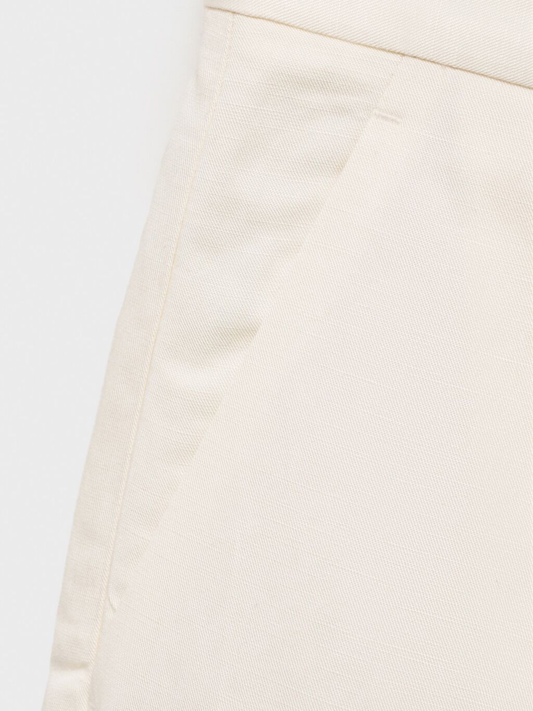 High-Waist Pleated Bermuda Shorts
