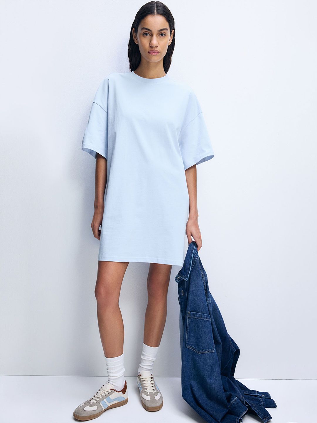 h&m oversized t shirt dress H&M Oversized T-shirt Dress