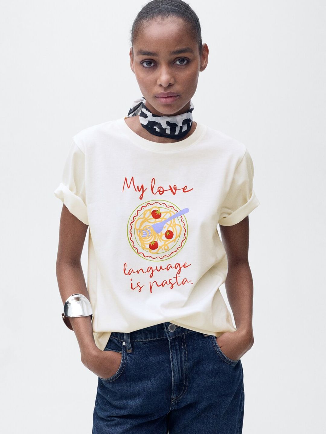 Printed Pure Cotton T-shirt
