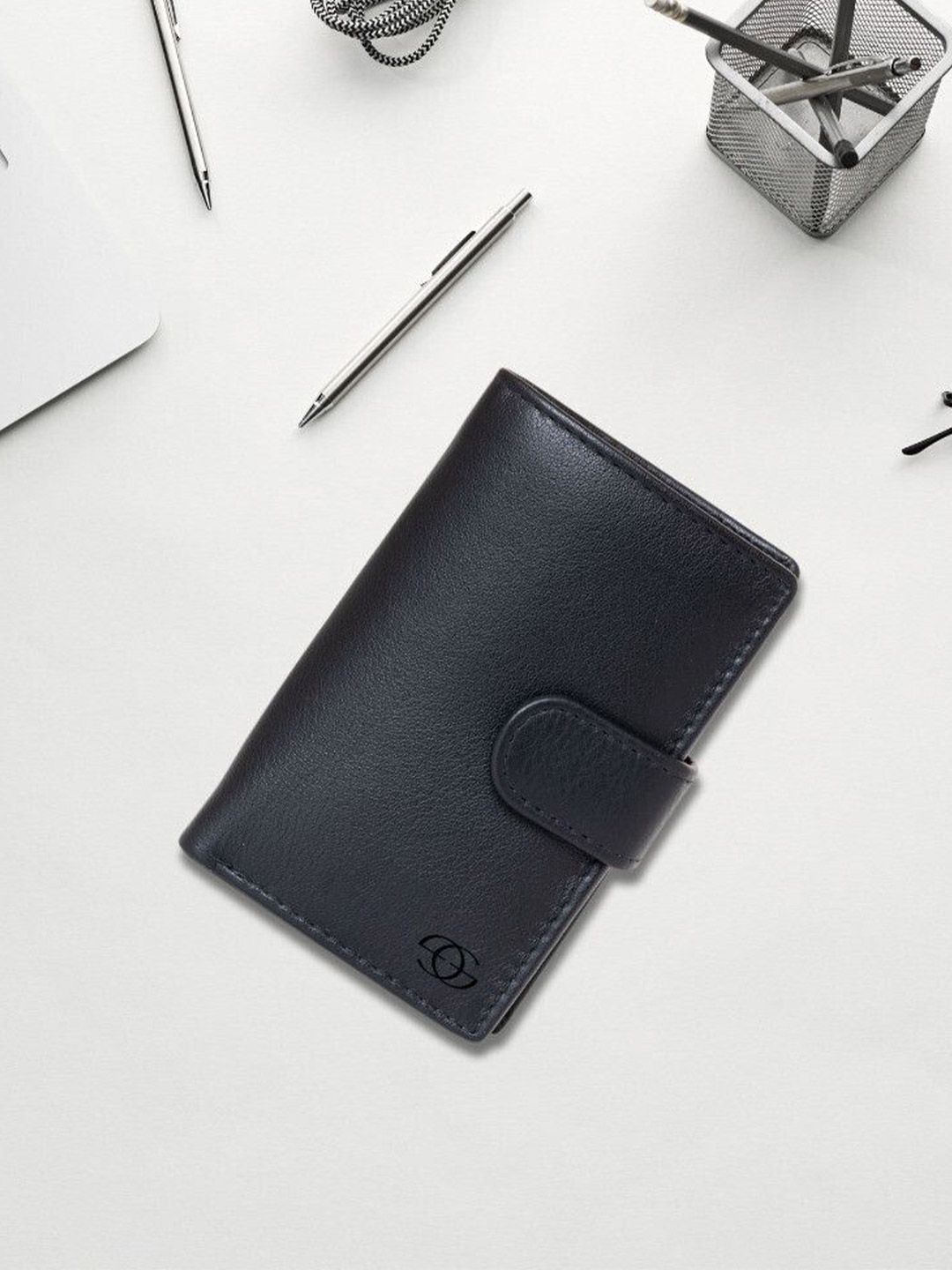 GEO TRENDS Unisex Leather Card Holder