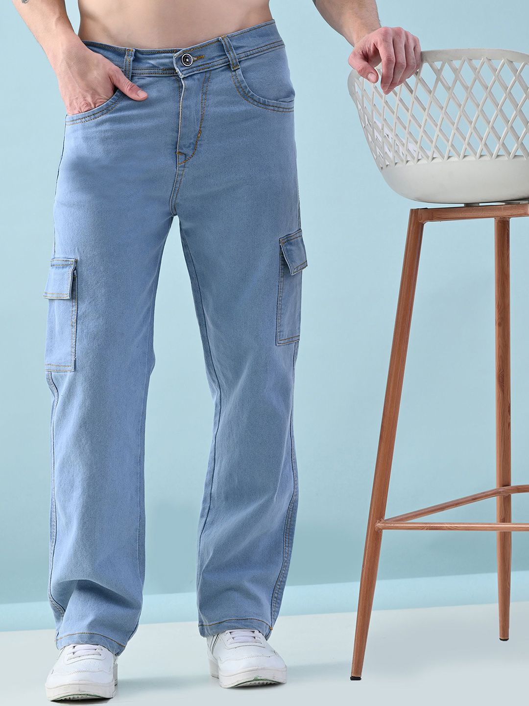 SZN Men Classic Mid-Rise Boyfriend Fit Stretchable Jeans