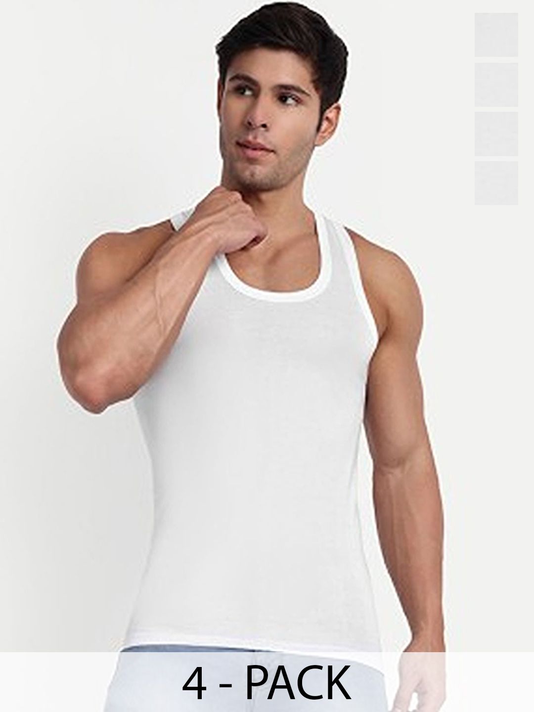 CAVENDERS Pack of 4 Pure Cotton Inner Vests