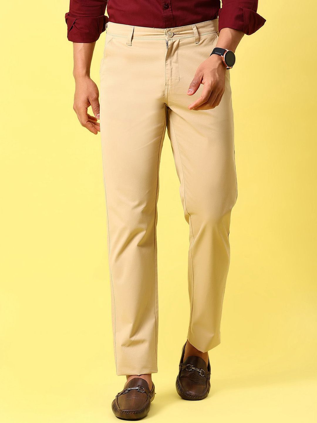 V-Mart Men Mid-Rise Chinos Trousers