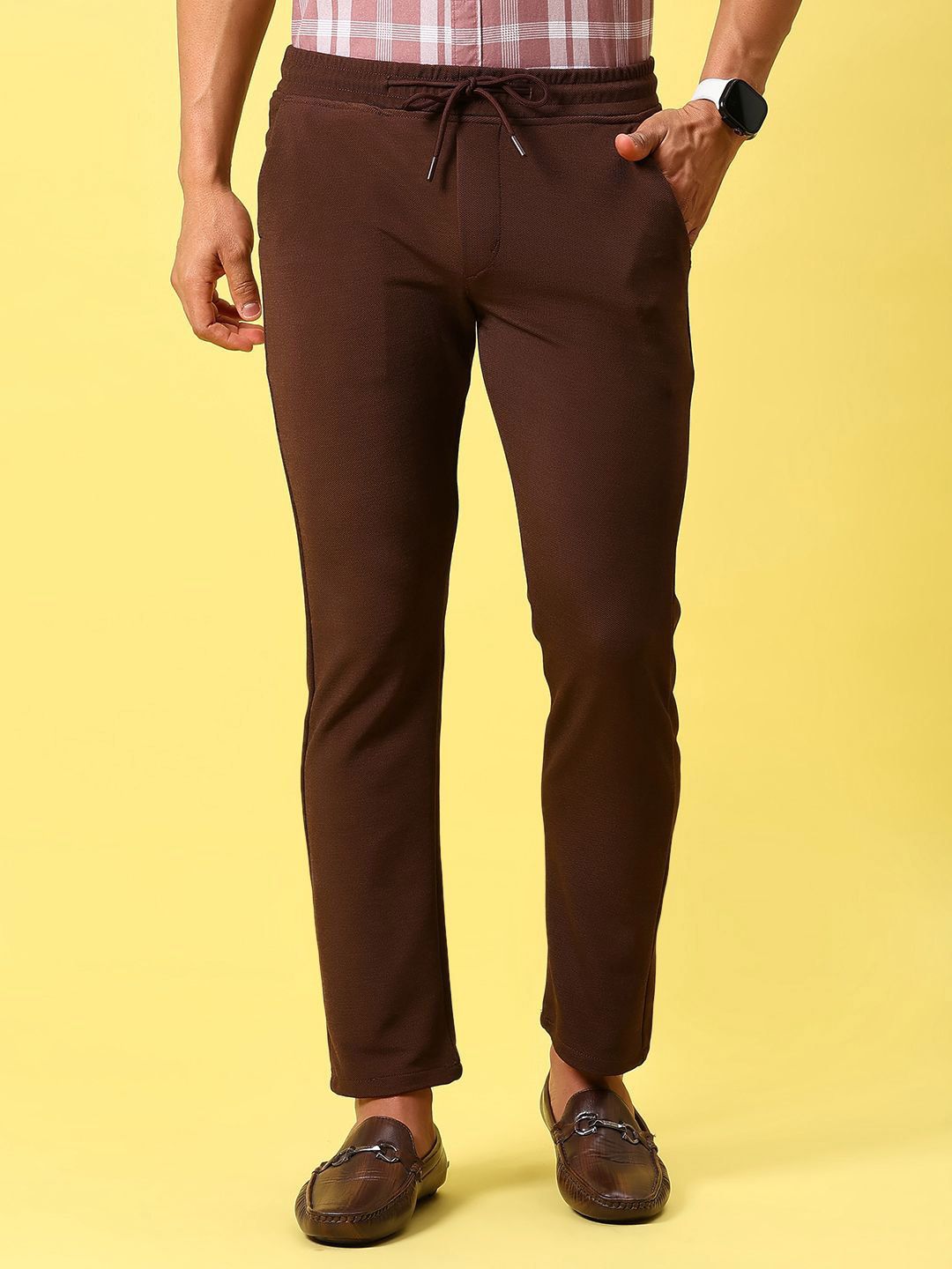 V-Mart Men Solid Chinos Trousers