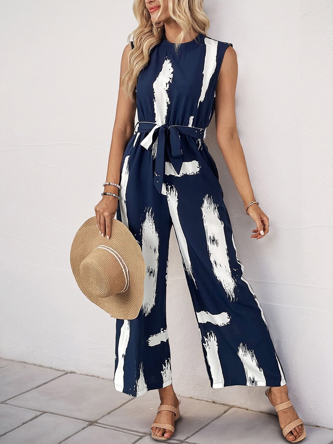 JC Mode Printed Basic Jumpsuit