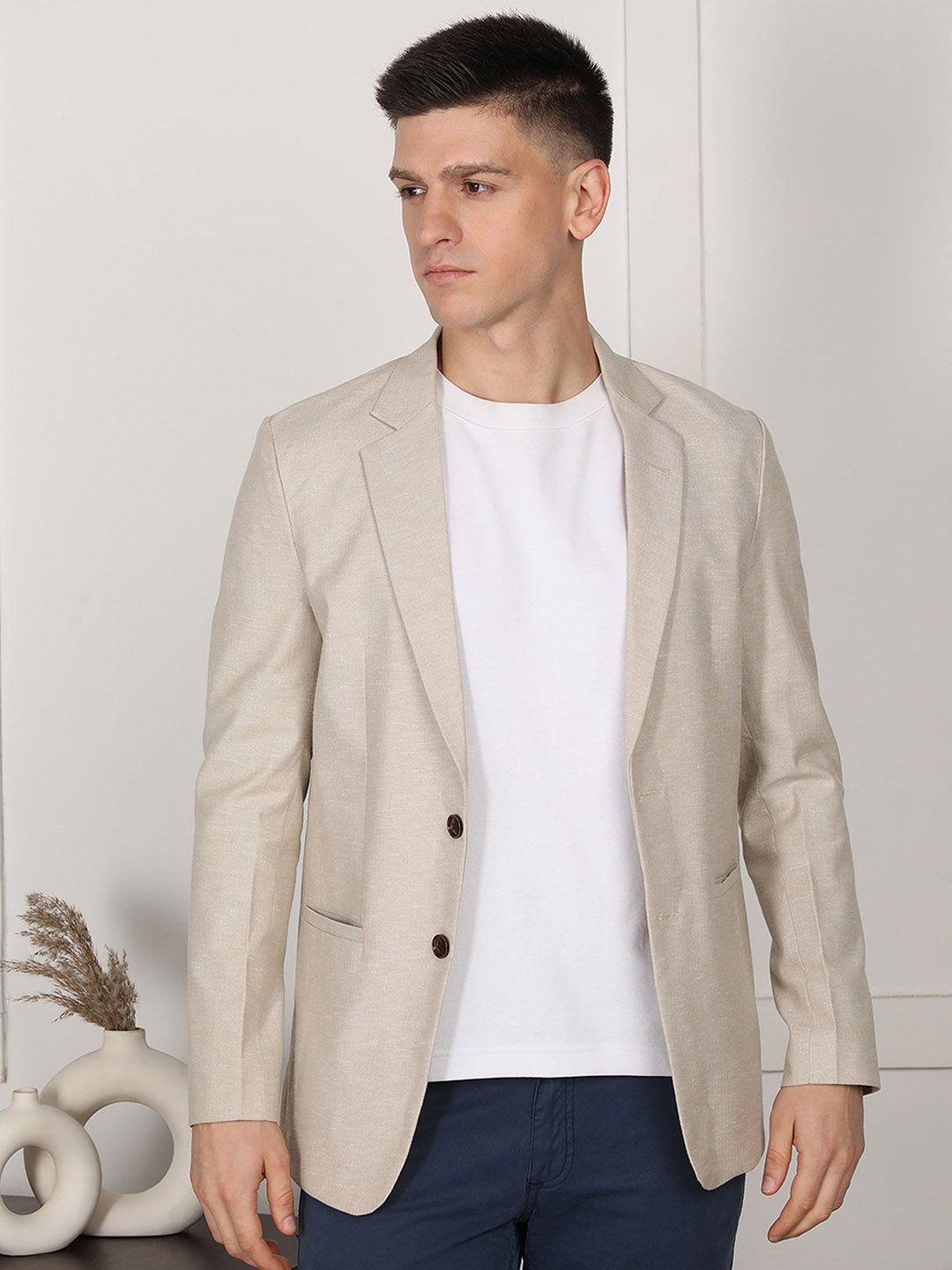 FUBAR Slim-Fit Single Breasted Blazer