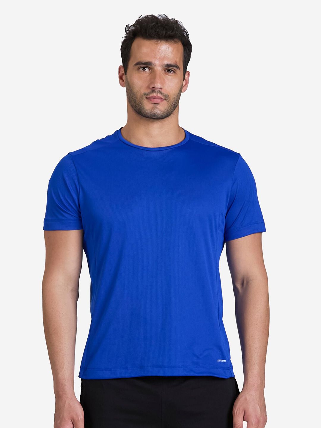 Decathlon Kalenji - Men Blue Run 100 Quick Dry Running T-Shirt