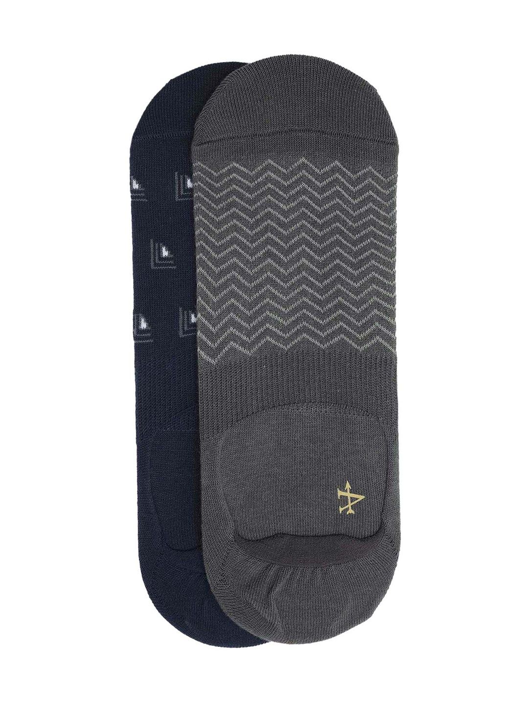 Arrow Men Pack Of 2 Printed Shoe Liner Socks