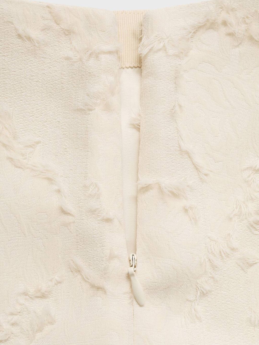 Fringed Midi A-Line Skirt