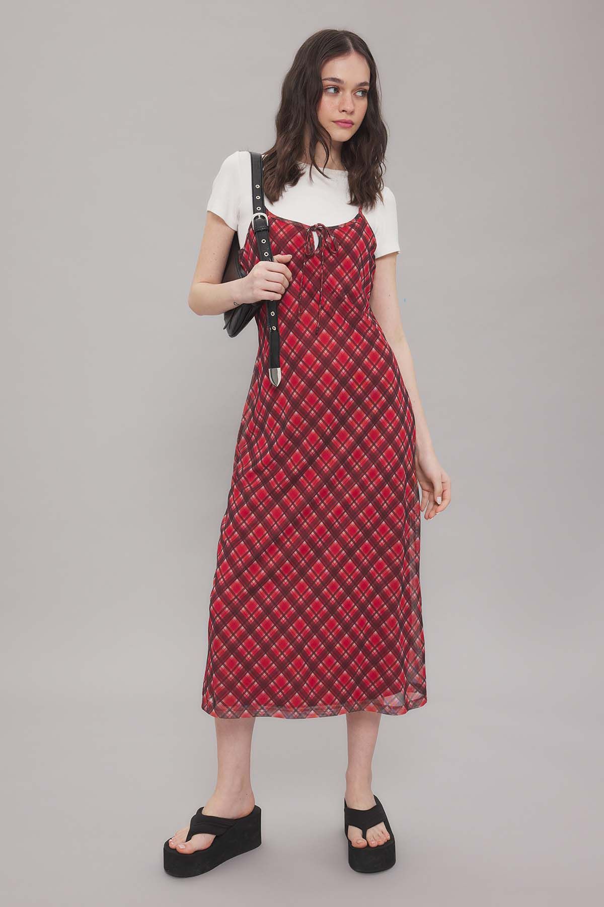 Trendyol Women Printed Pinafore Dress