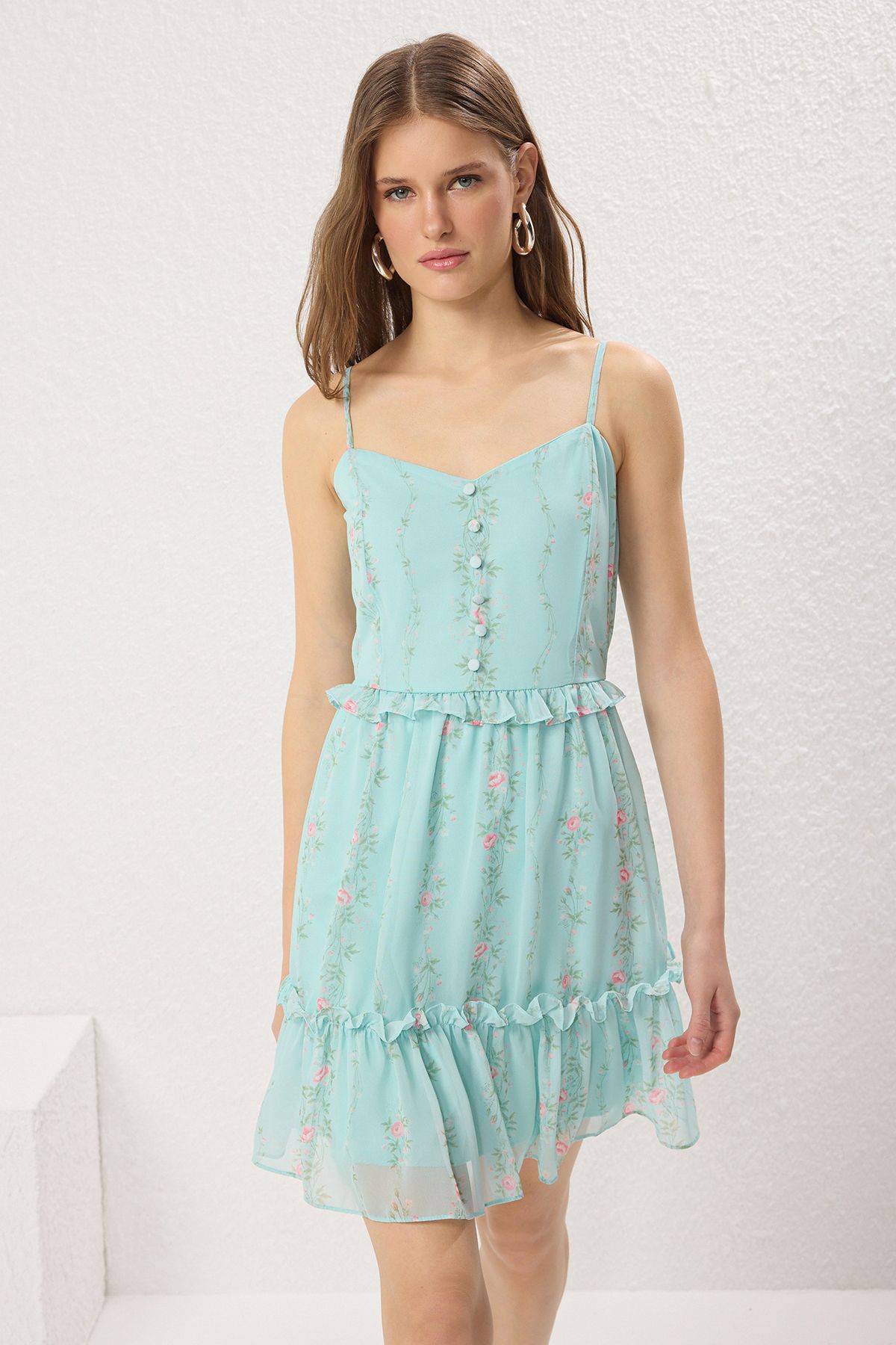 Trendyol Women Floral Print Fit & Flare Dress