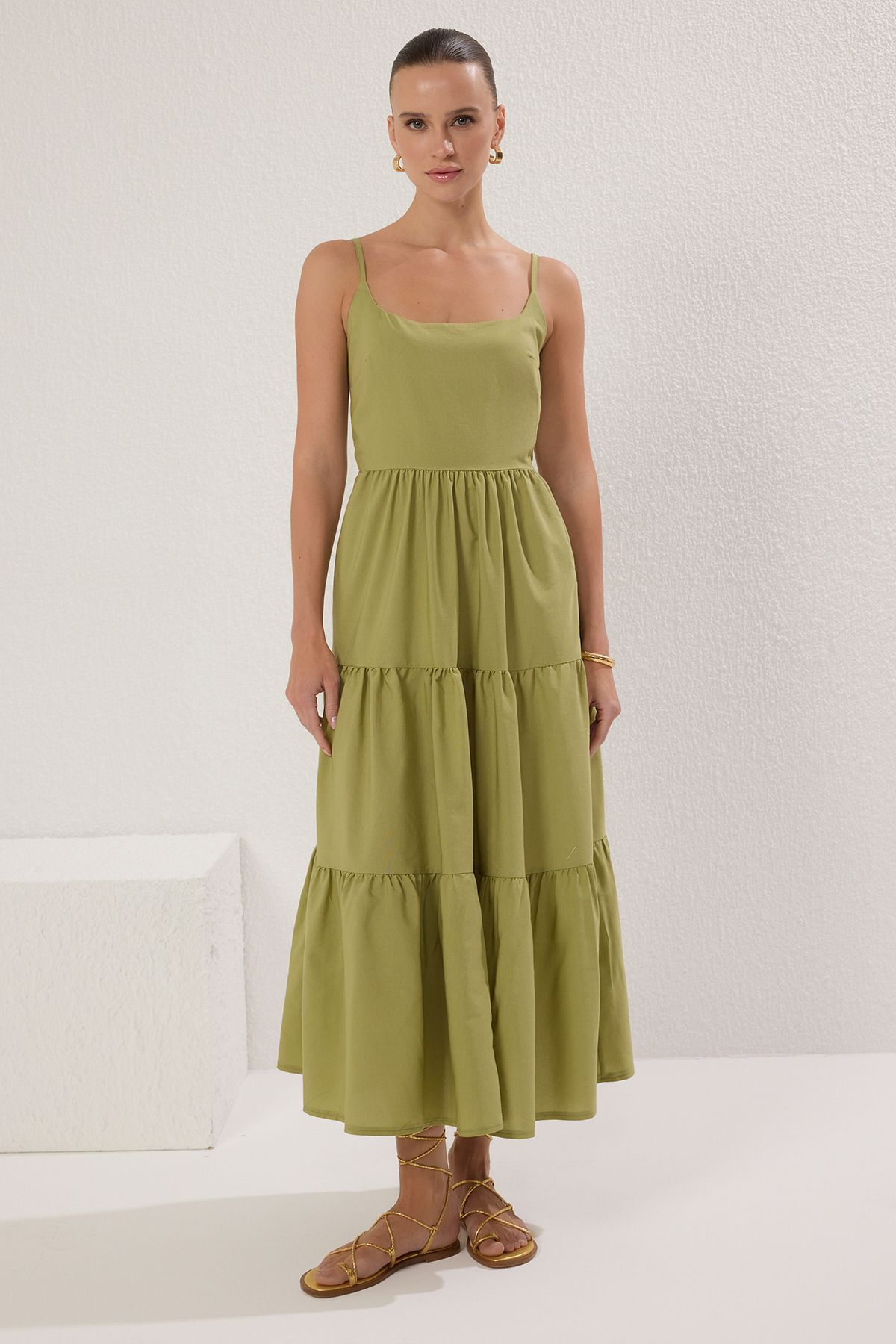 Trendyol Women A-Line Midi Dress