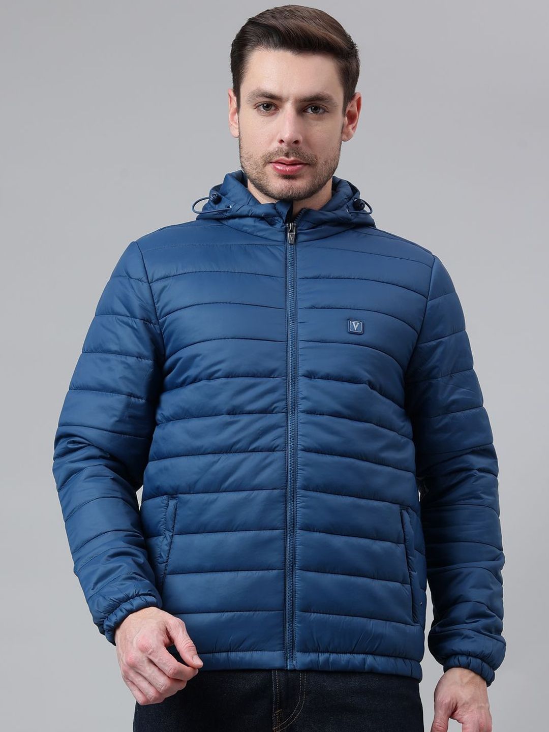 Van Heusen Innerwear Geometric Lightweight Open Front Jacket