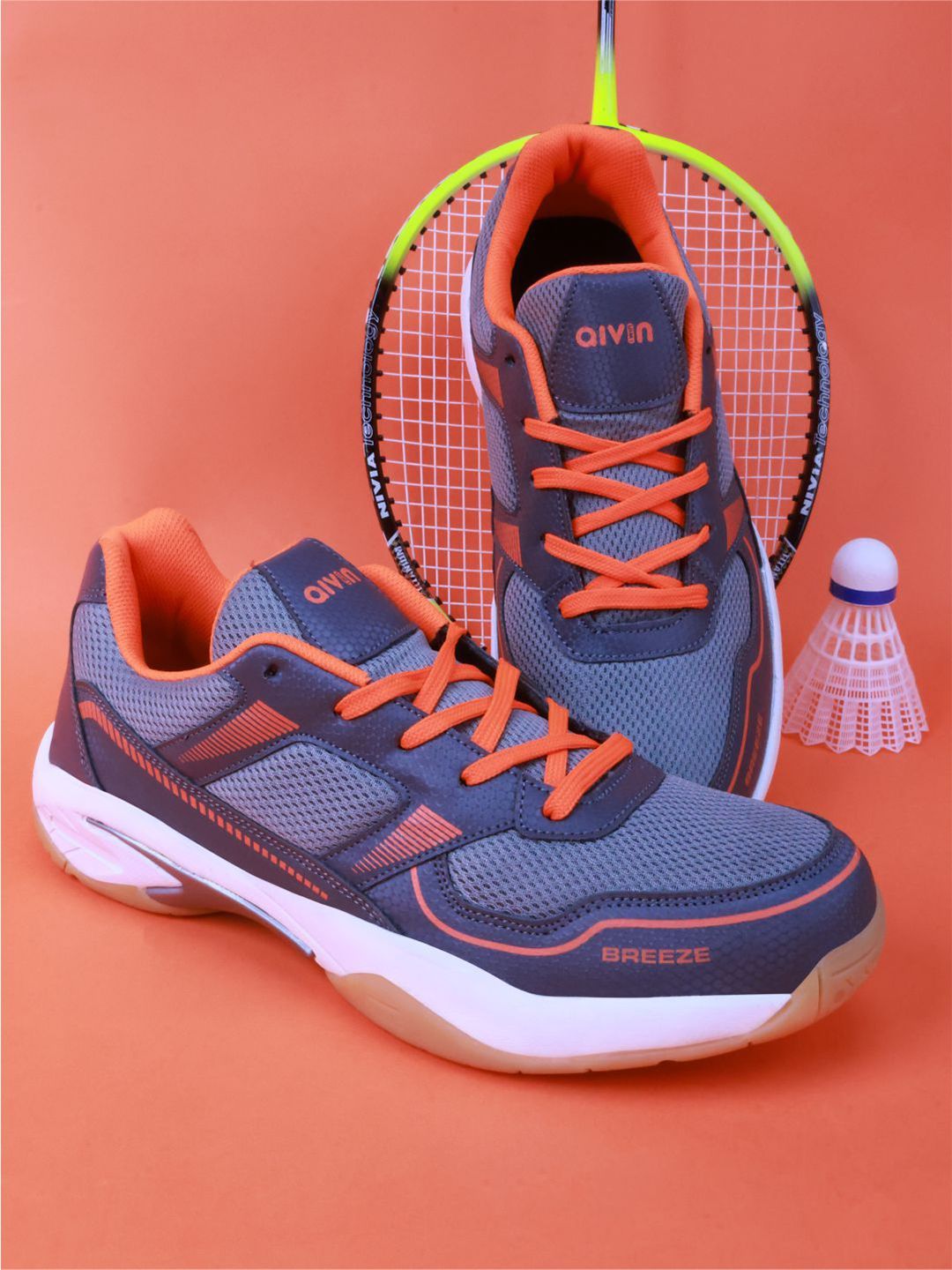 Aivin Breeze Badminton Shoes - Grey