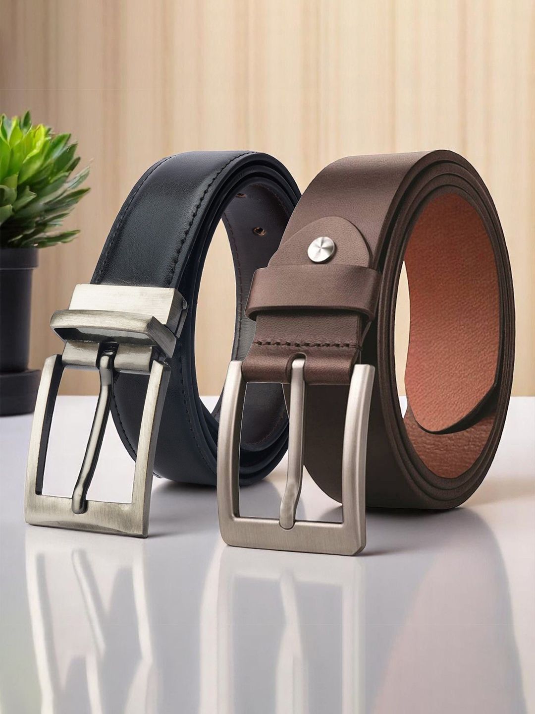 Buy Killer Men 2 Leather Formal Belt - Belts for Men 34149054 | Myntra