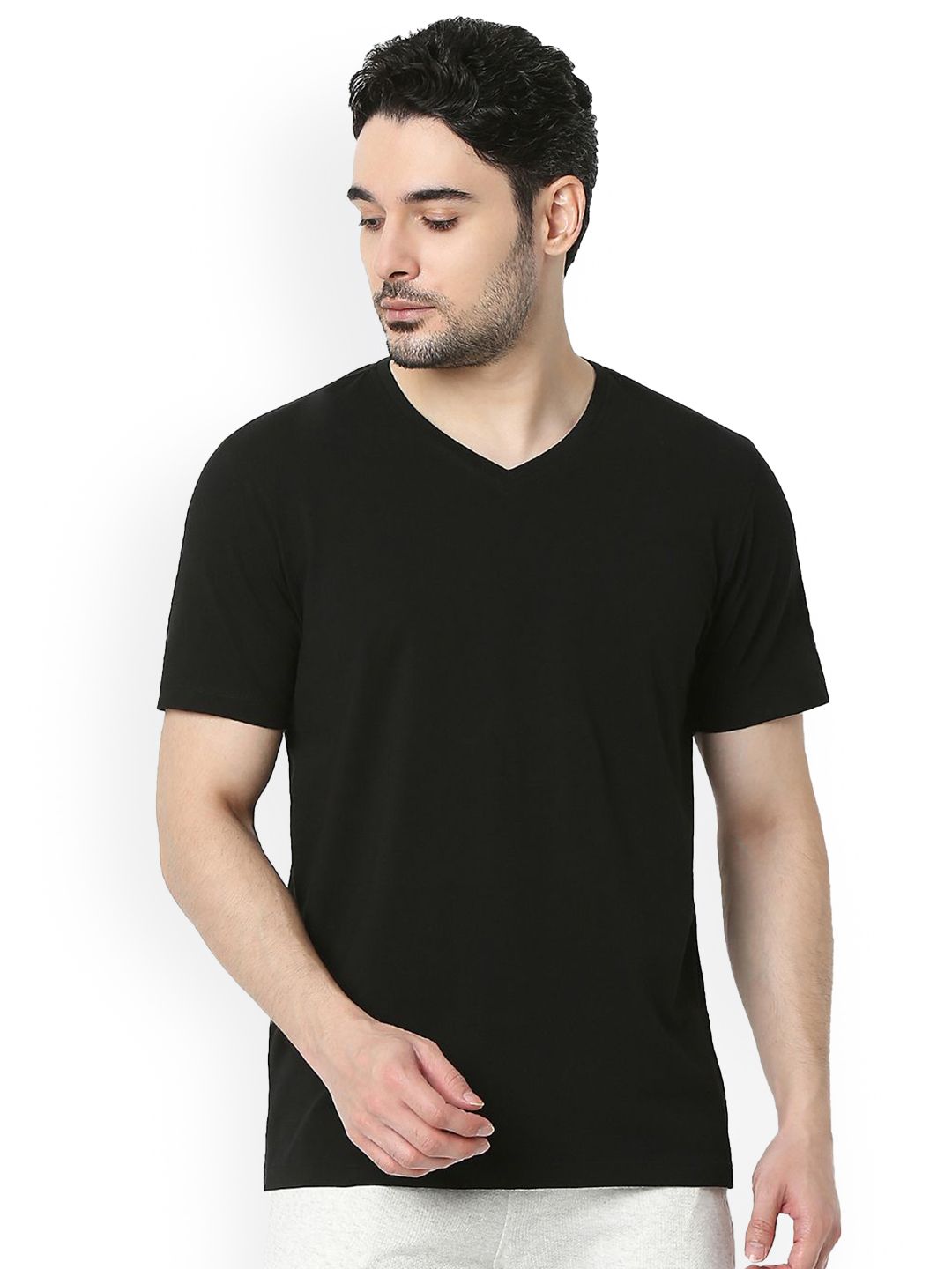 UnderJeans by Spykar V-Neck LoungeTshirts