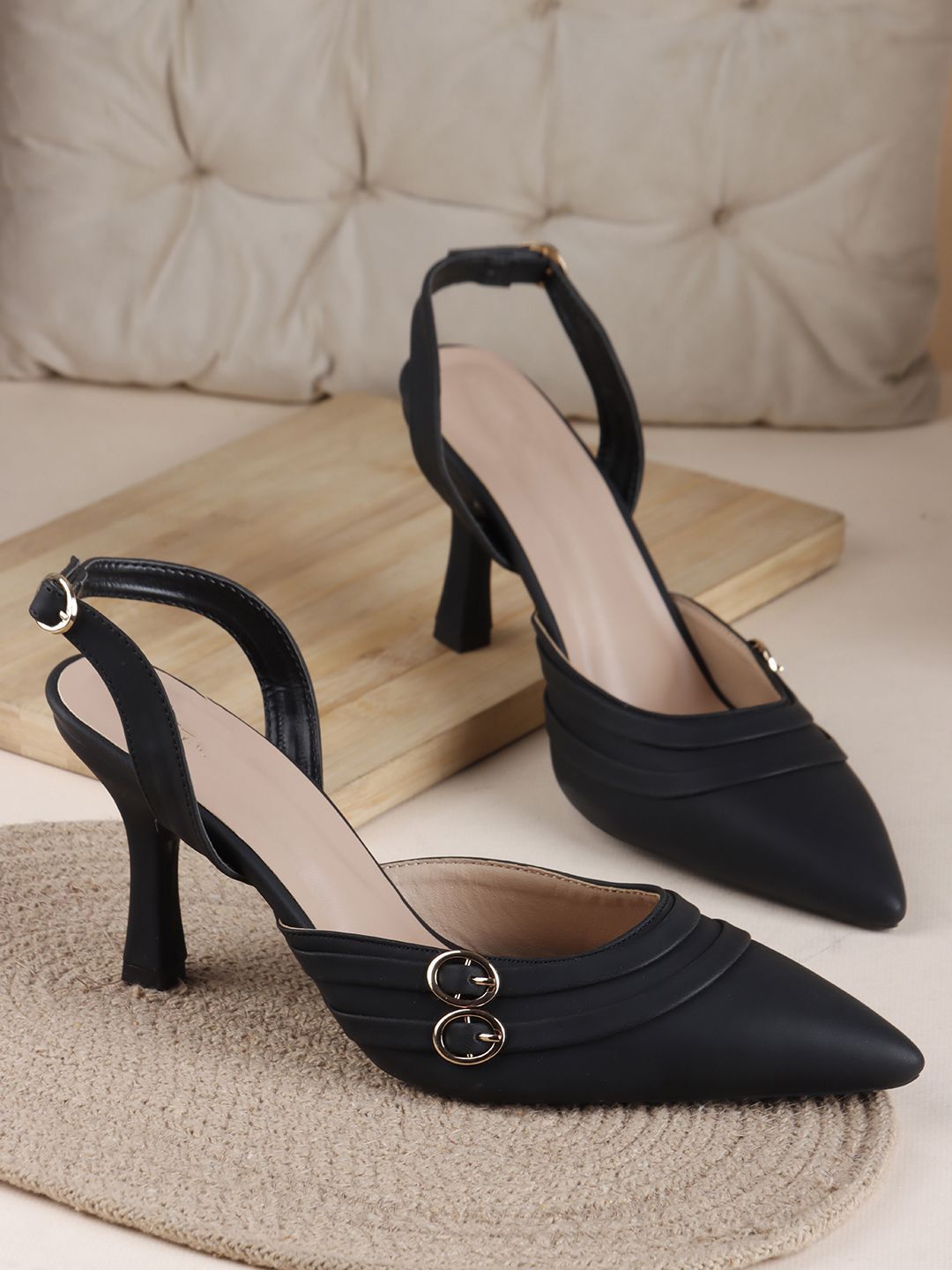 Try Me Try Me Stiletto Sandals with Buckles
