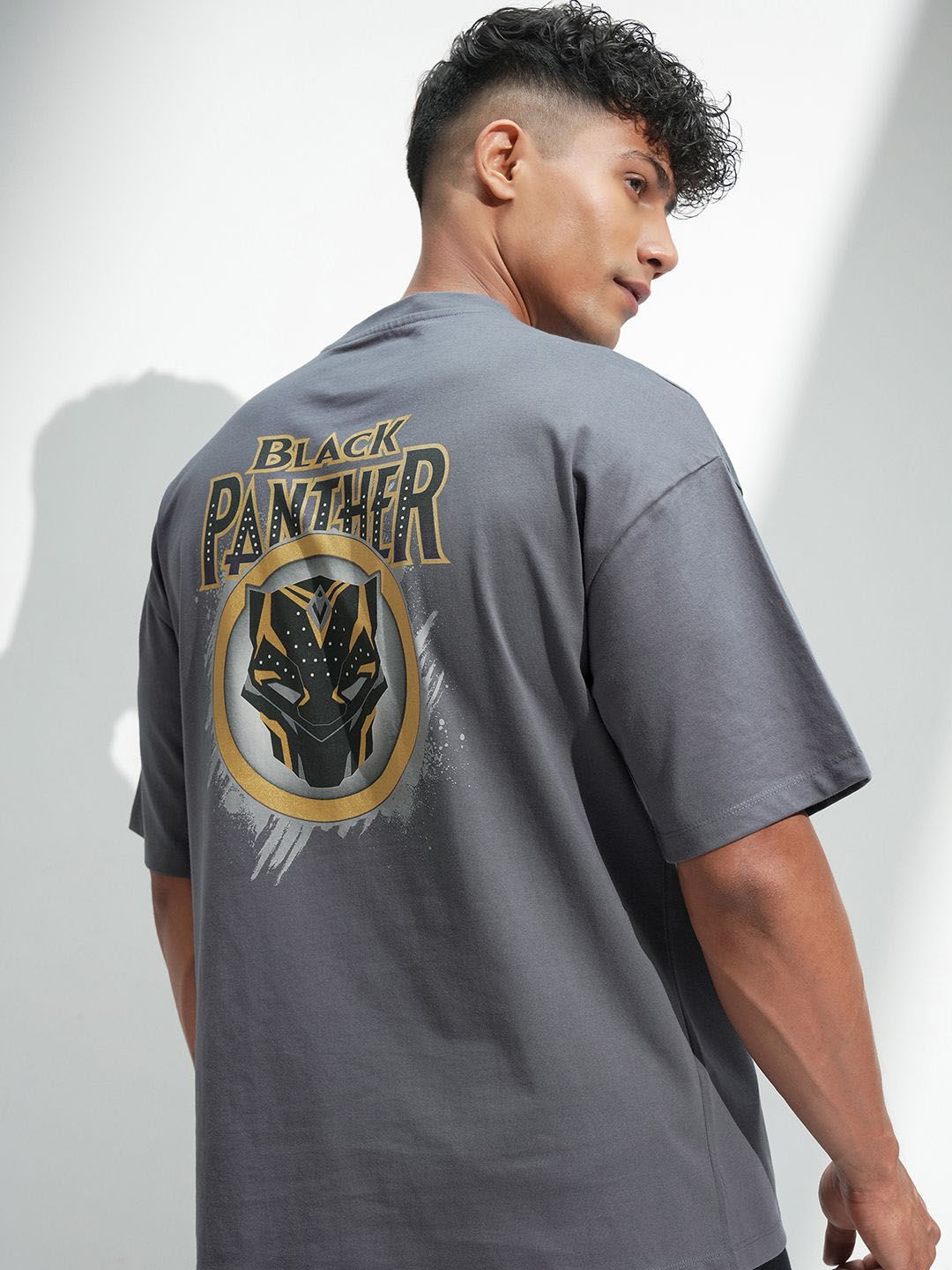 HIGHLANDER Men Printed Oversized Cotton T-shirt