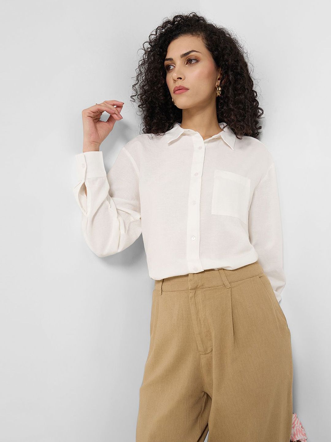 Annabelle by Pantaloons Women Regular  Shirt Style Top